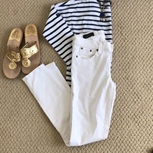 JCrew White Toothpick Jeans